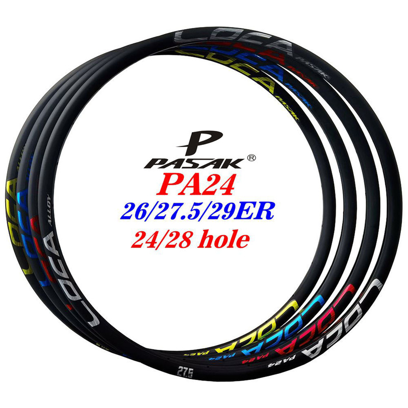 Bicycle rim aluminum alloy mountain bike ring 26/27.5/29 inch 700C24 hole 28 hole disc brake double layer car ring Bicycle rim aluminum alloy mountain bike ring 26/27.5/29 inch 700C24 hole 28 hole disc brake double layer car ring
