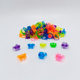 8 6 Color Transparent Thickened Cartoon Plastic Ring Girl Jewelry Small Accessories Toy Pack 3.2cm Gashapon