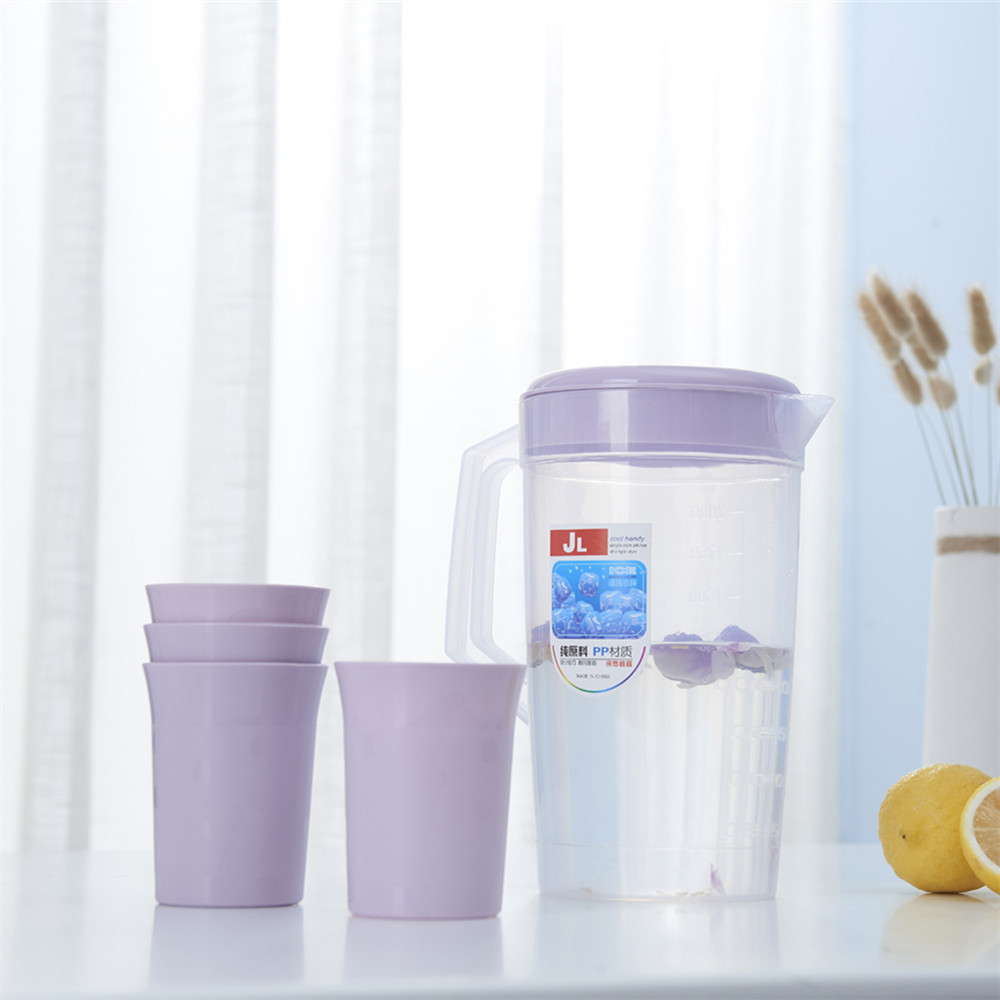 Taza de agua fría de plástico de capacidad múltiple, taza de agua fría resistente al calor, taza de agua fría doméstica de gran capacidad con logotipo imprimible