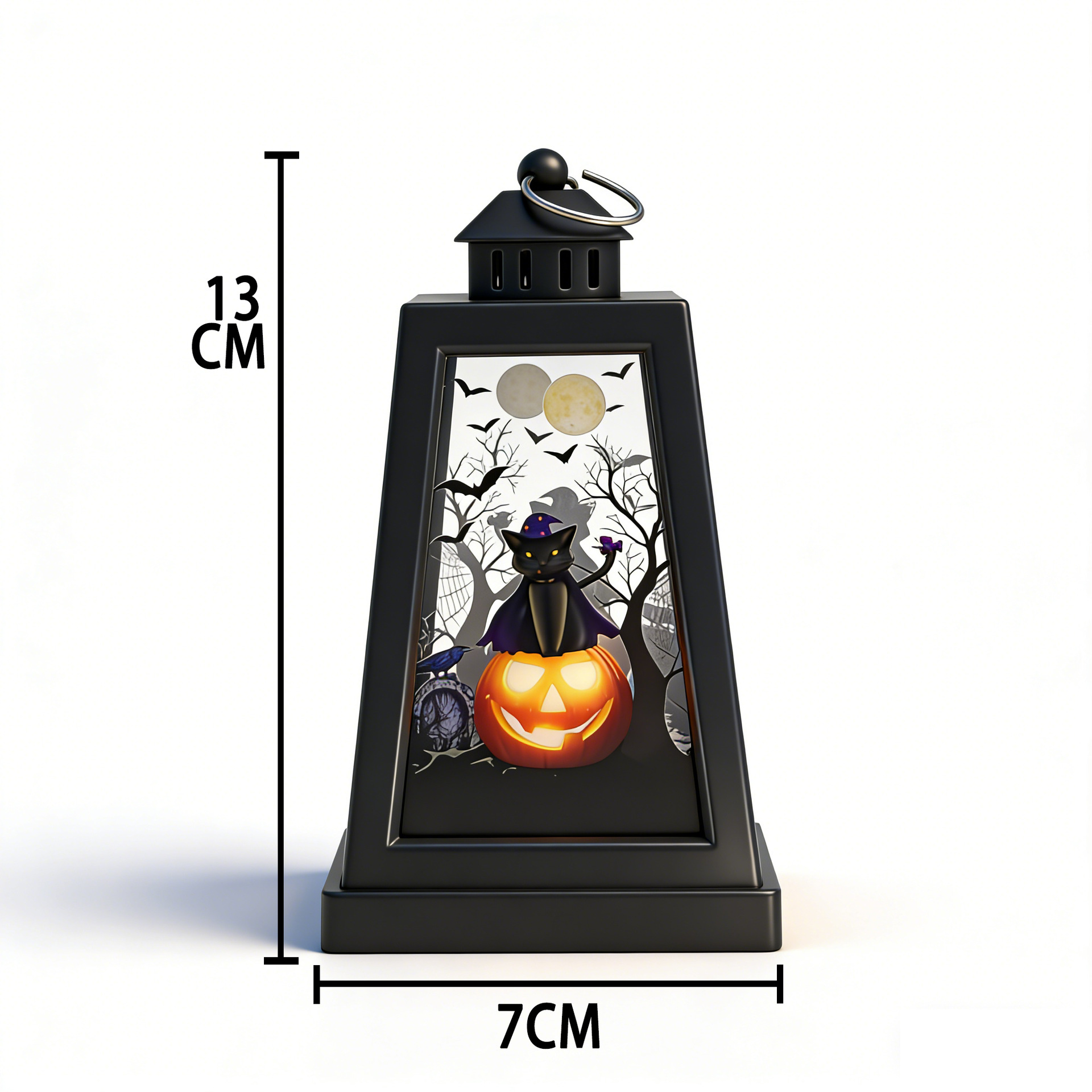Lámparas de viento transfronterizas de Halloween decoraciones luminosas accesorios adornos LED luz nocturna diseño de escena de fiesta