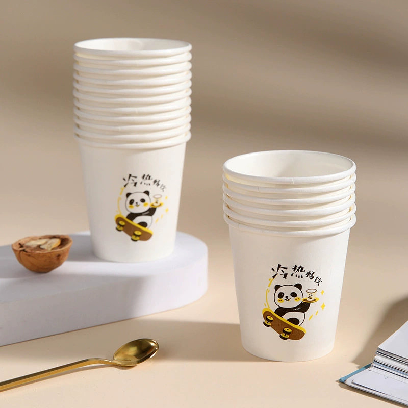 Lexiang Paper Cup Disposable Paper Cup Home Office Hot Drink Cup High-temperature Resistance Paper Cup