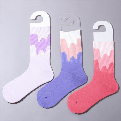 透明白色袜子挂板展示道具成人长筒袜短袜板儿童中筒袜脚模足模