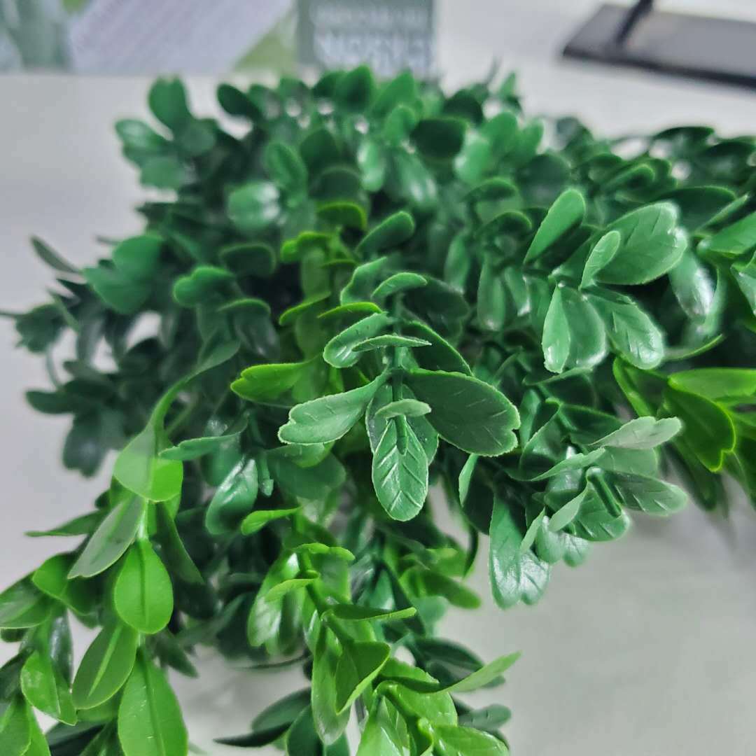 B1 clase retardante de llama simulación semillas de melón hojas semillas de melón hierba artificial fábrica de plantas ignífugas pared de plantas al aire libre accesorios de plantas verdes