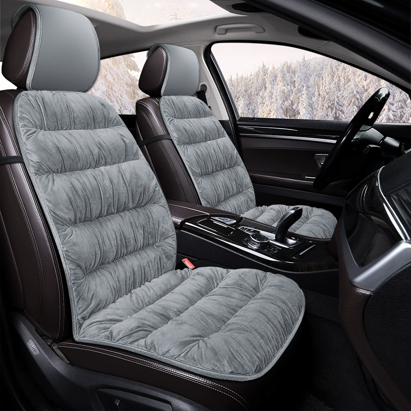 Толстая пуховая автомобильная подушка зимняя плюшевая монолитная подушка зимняя теплая шерстяная подушка задний ряд коротких волос универсальная подушка сиденья