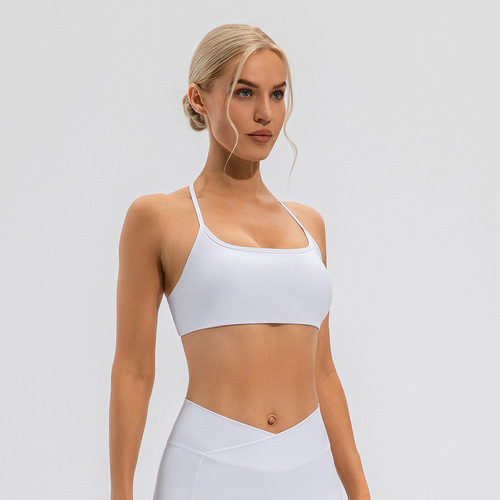 2024 Women's Nudist Sports Bra with Shock Absorption and Anti-Sag Running Yoga Top with Beautiful Back Muscle Top