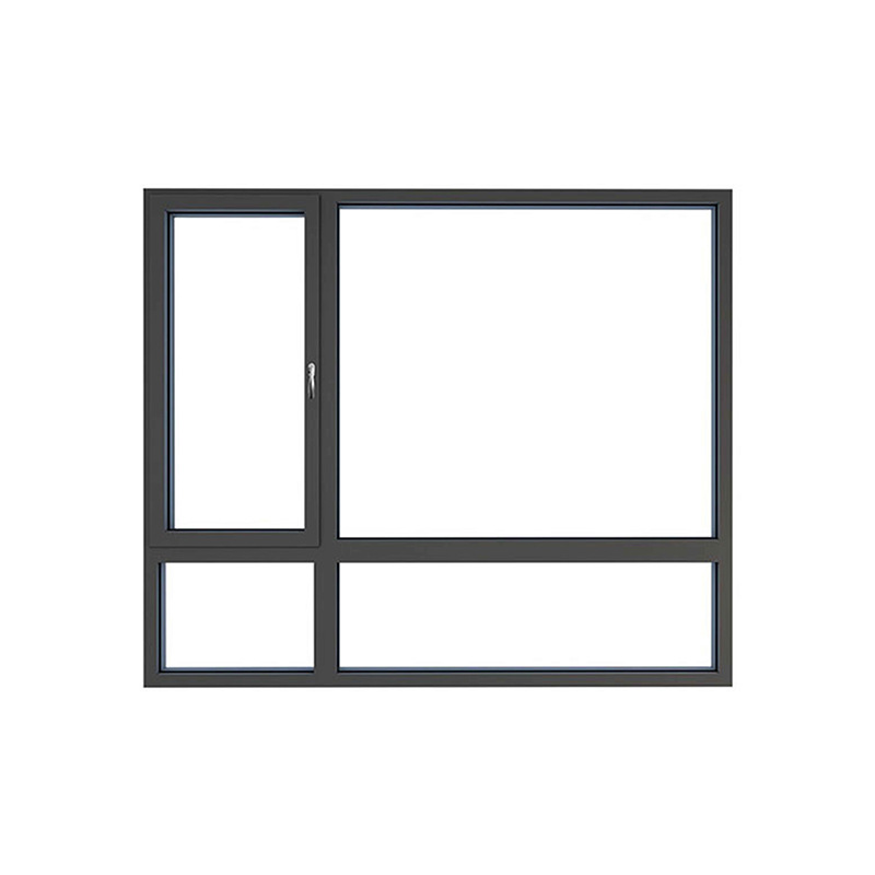 Foshan Manufacturer Custom-Made Aluminum Doors and Windows for Home Living Room and Kitchen Upper Hanging Windows Double-Glazed Noise-Proof Casement Windows