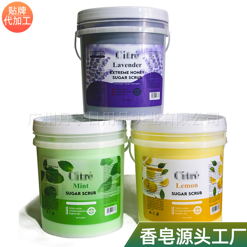 磨砂膏跨境大桶装老外去鸡皮疙瘩外国人sugar-scrubs沐浴盐家庭装