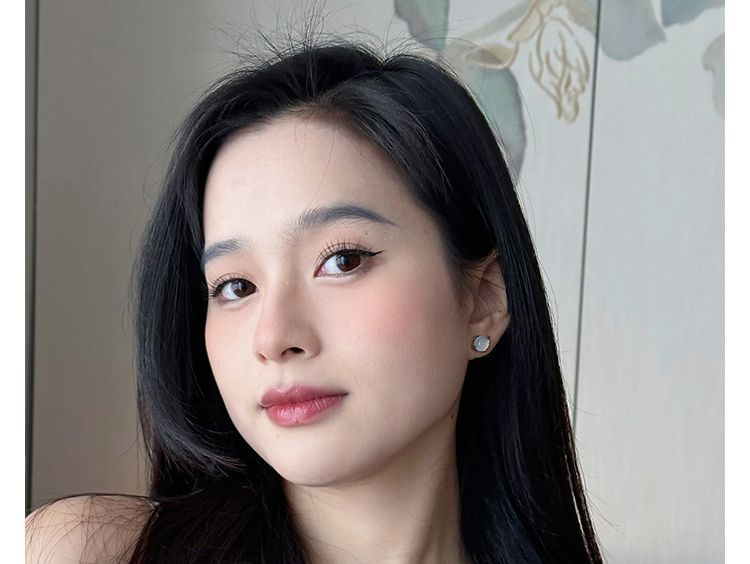 Mặt dây chuyền ngọc bích tự nhiên A hàng xanh nước biển không làm gì, khung bạc sterling đính đá chi tiết 1