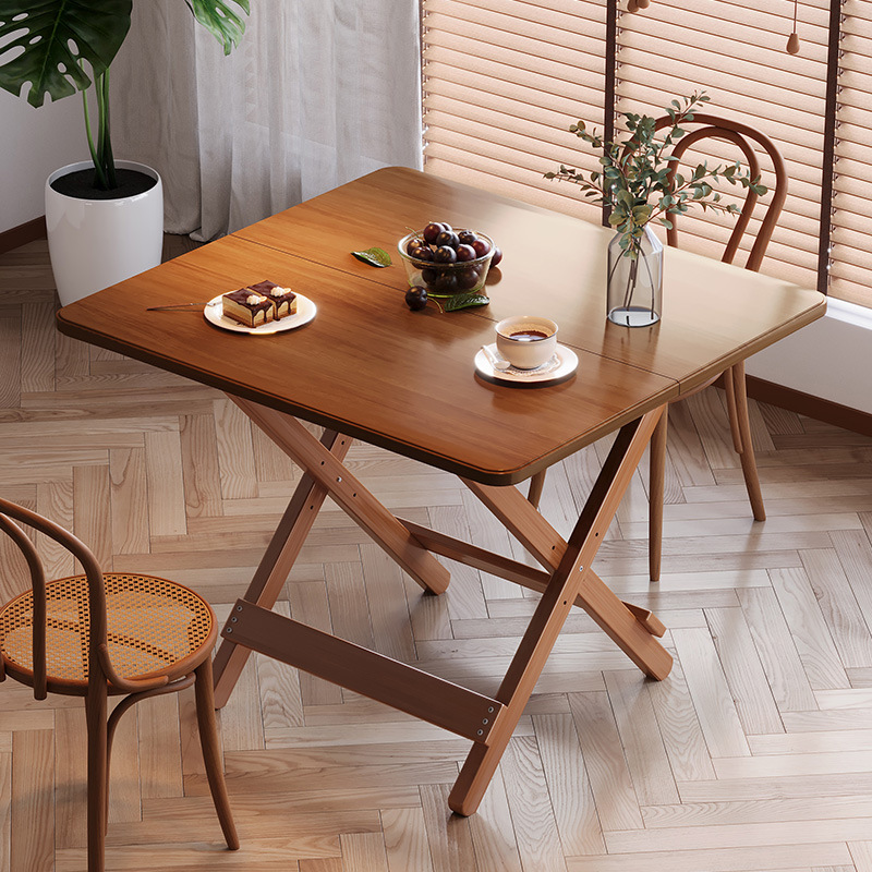 Mesa plegable pequeña cocina doméstica sala de estar mesa de comedor conveniente mesa de alquiler mesa cuadrada de tareas