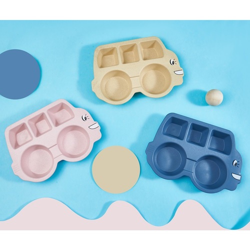 儿童餐盘3件套立体卡通分格餐盘可爱创意幼儿园午餐盘