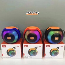 跨境新款JK-P70蓝牙音箱重低音户外便携式RGB炫彩灯手提插卡音响