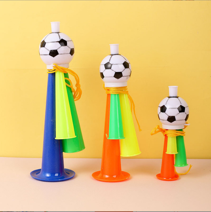 Football Trumpet Fans Love Small Three-tone Trumpet Toy Cheer Props Cheer Trumpet World Cup Trumpet