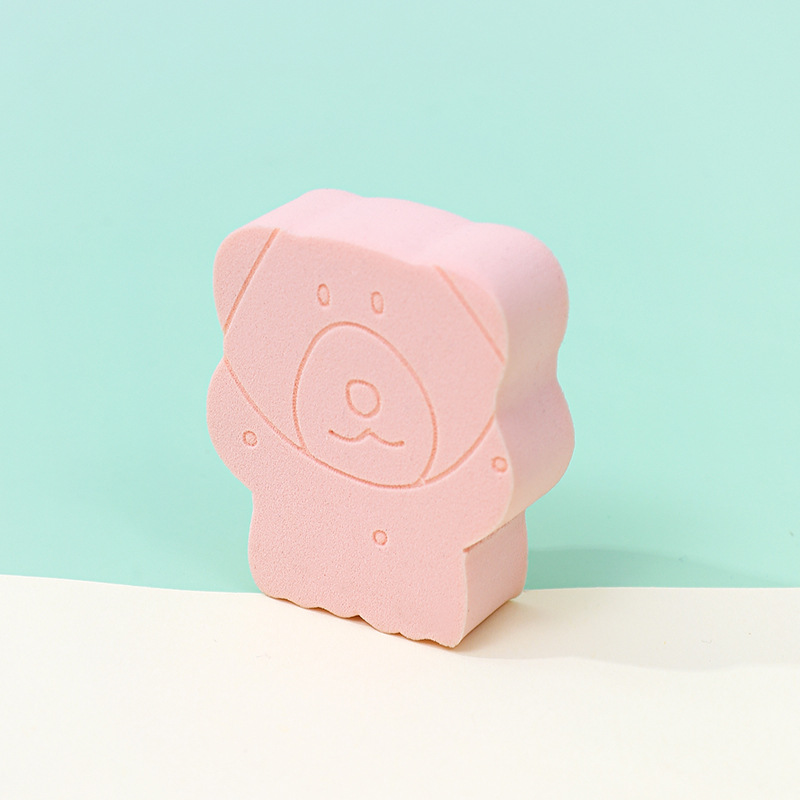 Huevo de maquillaje de esponja plana de panda personalizado suave no comer polvo, huevo de maquillaje de forma diferente transfronteriza, seco y húmedo.