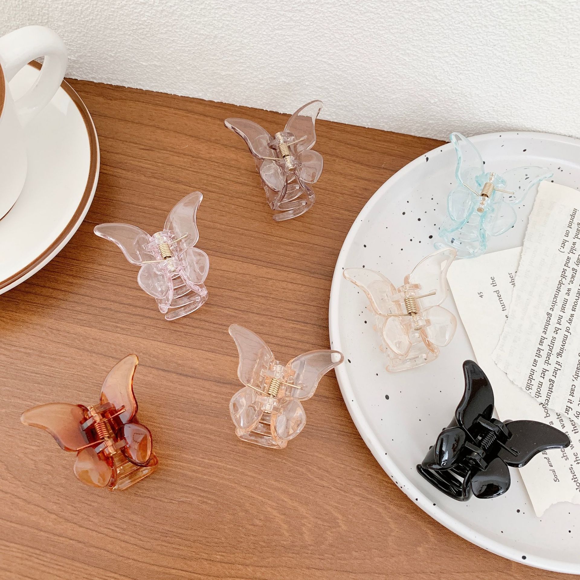 Mujeres Mariposa Elegante Dulce El Plastico Garras De Pelo display picture 8