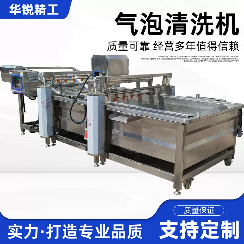 果蔬气泡清洗机 辣椒叶菜水果蔬菜清洗设备 柑橘高压气泡清洗机