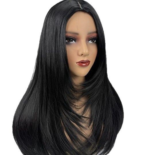 Transfronterizos Europeos y estadounidenses de moda damas divididos teñidos parcas de pelo largo micro rizado parcas de pelo