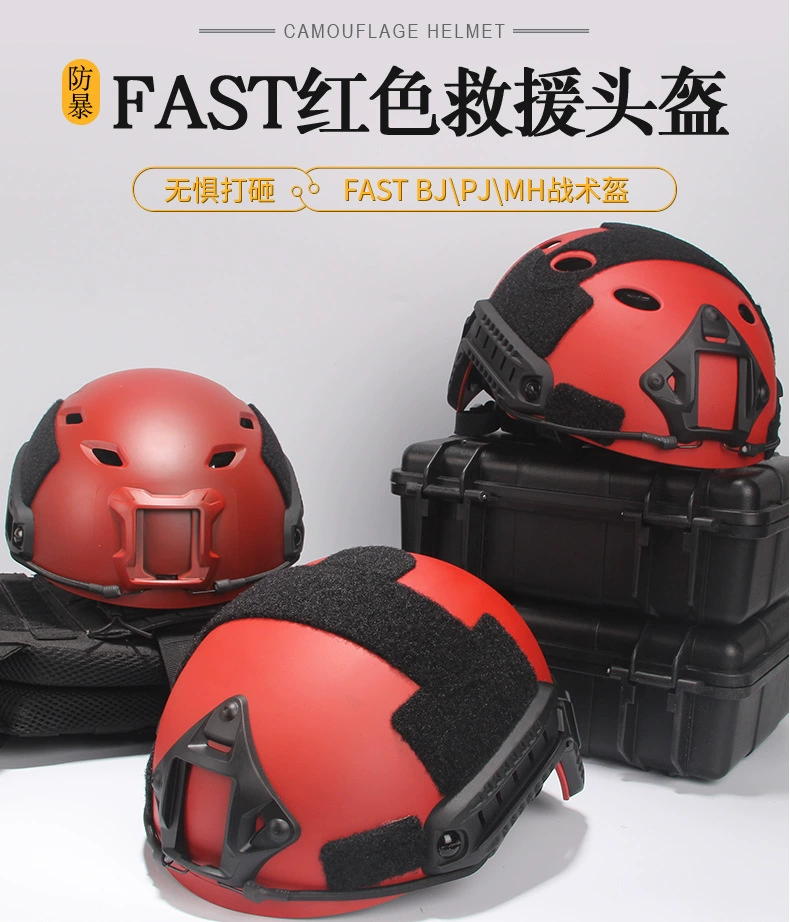Casco rojo de emergencia