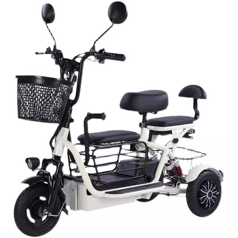 Flying Dove triciclo eléctrico para niños adultos, mujeres, padres e hijos pequeños mini litio eléctrico coche de baterías de ancianos