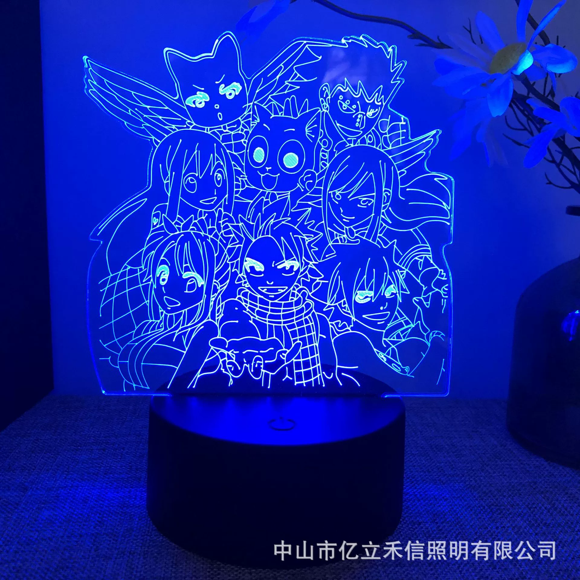 Гибридный 3D ночной светильник Fairy Tail Ailusa USB сенсорный цветной пульт ДУ LED креативная настольная лампа подарок
