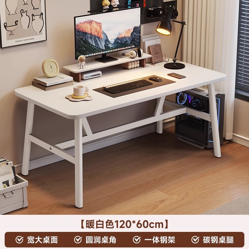Mesa de oficina mesa de trabajo minimalista moderna rectángulo simple casa de alquiler mesa y silla escritorio de computadora dormitorio escritorio para el hogar