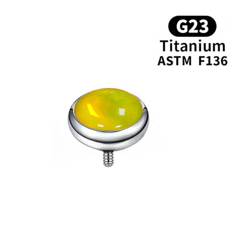 Pointed titanium steel lip stud product view