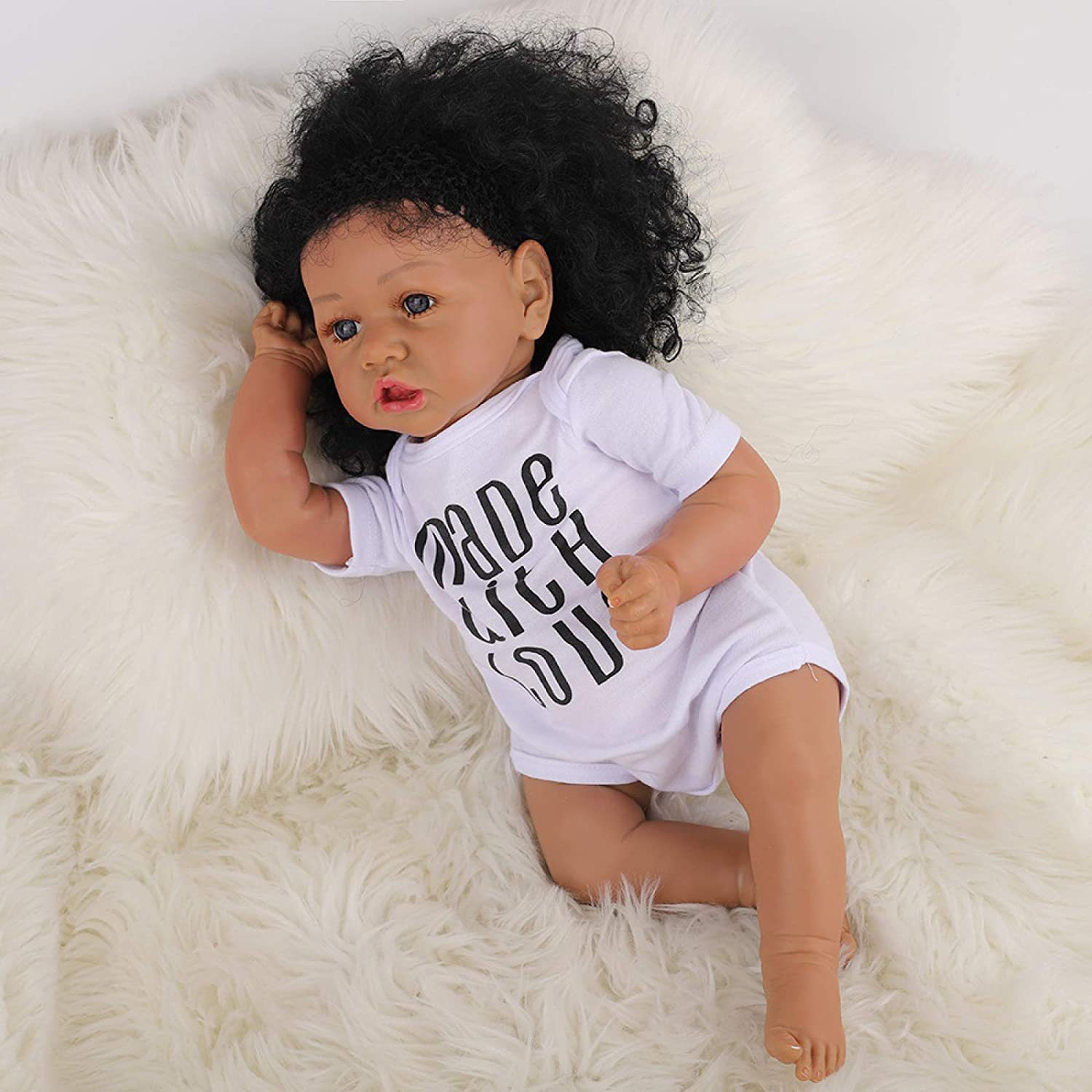 22 pulgadas muñecas negras negras transfronterizas muñecas negras muñecas negras