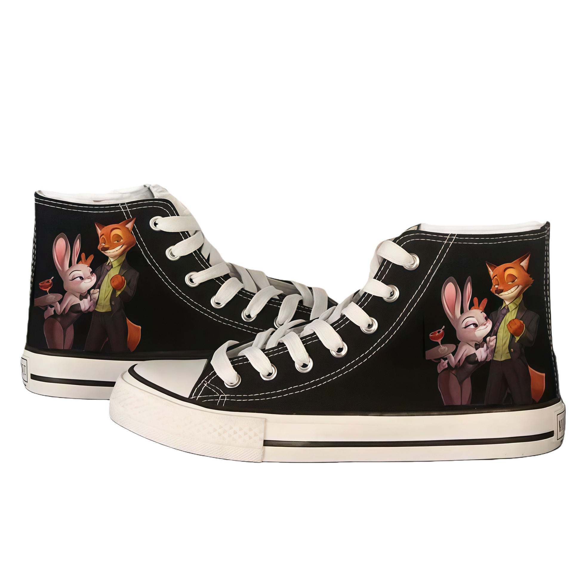 Cross - Border new animal City 2 lindos zapatos de lona de dibujos animados alrededor de zapatos casuales estudiantes zapatos impresos de moda