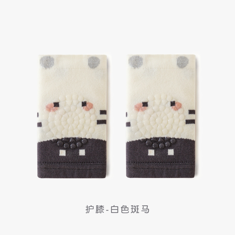 2024 primavera nueva almohadilla de rodilla para niños delgada de dibujos animados bebé gateando equipo de protección gateando resistente a las caídas antideslizante funda de almohadilla protectora