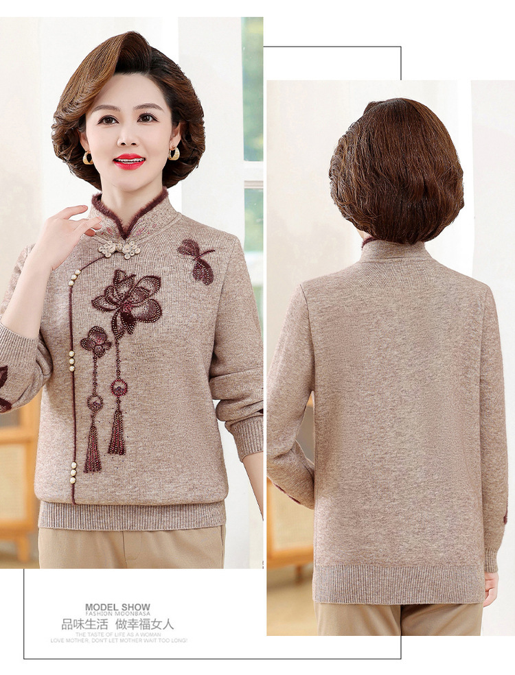 E5960 650K ÁO LEN NỮ TAIRYA MÙA XUÂN THU ĐÔNG TRUNG NIÊN DÀY ẤM THỜI TRANG NỮ G02 SẢN PHẨM MỚI
