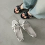 波点平底夏季法式女鞋