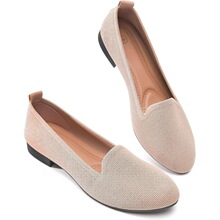 W 45412 Women's Solid Color Pointed Flats ��ͷƽ��Ь �羳��