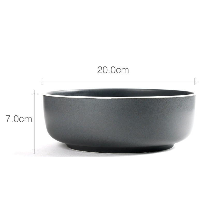 Japanese ceramic tableware set, creative soup bowls and plates, simple elegant design