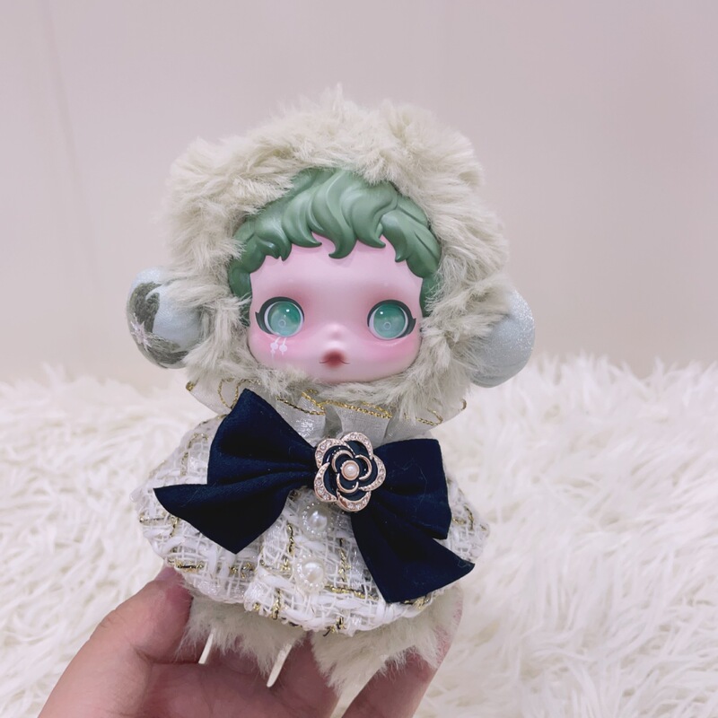 仅娃衣】泡泡玛特SKULLPANDA光织园搪胶公仔挂件SP娃衣精灵服套装|undefined