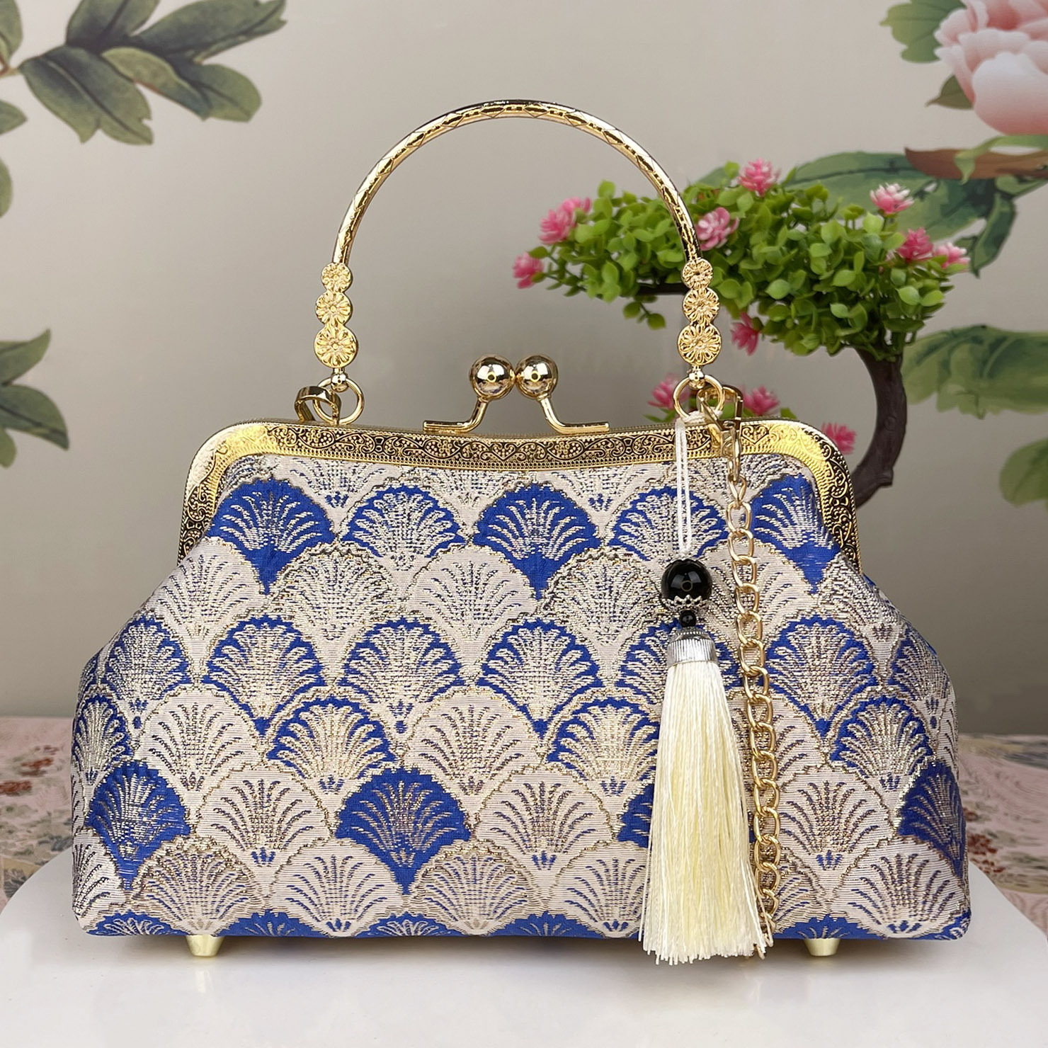 Cheongsam Handbag Shoulder Crossbody Bag Gift Bag Runway Bag Women's Evening Clutch Bag - Thumbnail 3