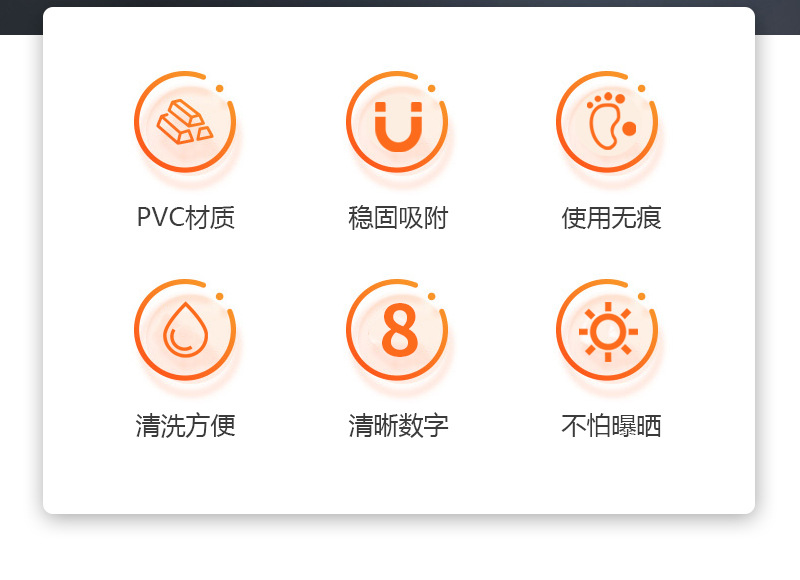 3D Stereo Temporary Car Parking Number Plate with Mobile Phone Number, Car-Mounted Base Ornament
