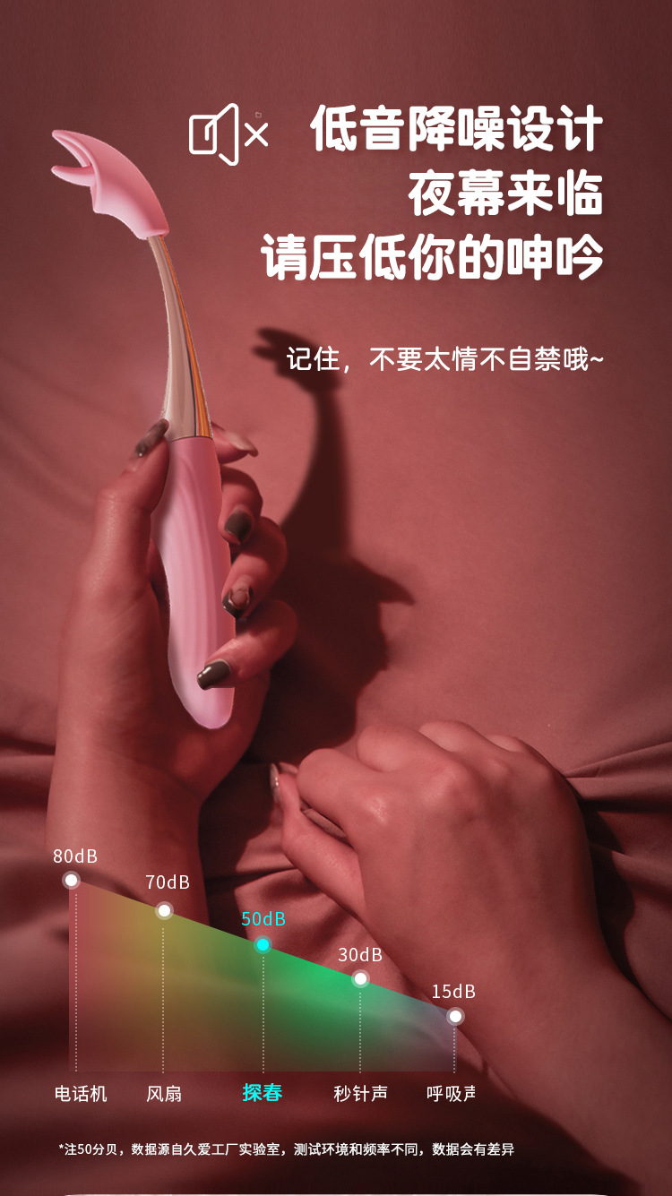 Jiuai Vibrating AV Massage Stick, Retractable Electric Personal Massager, ABS Body, 175mm — detail image 13