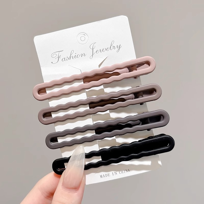 Clips de boca de pato bordes laterales bordes de cabello clips de mujer verano sin marcas clips de cabello maquillaje posicionamiento fijo clips de cabello tocado