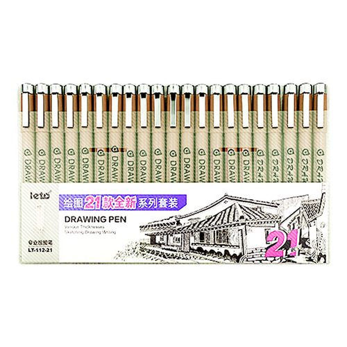 Sakura's same syringe pen can be refilled with ink, hook line pen, student waterproof art design special animation drawing pen set