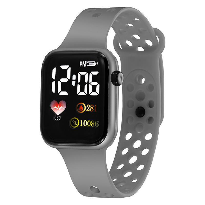 2022 nuevo reloj electrónico LED C001 Arco Iris cuadrado Apple impermeable digital moda deportes estudiante electrónica