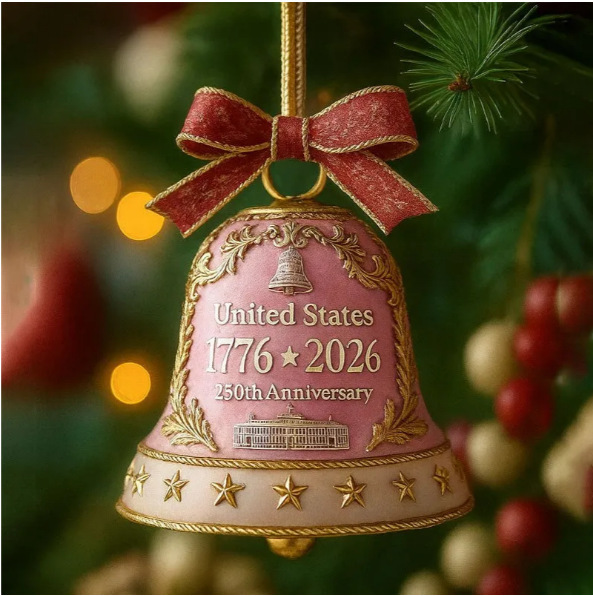 Anniversary Bell Ornament建国250周年纪念钟亚克力圣诞树挂件|undefined
