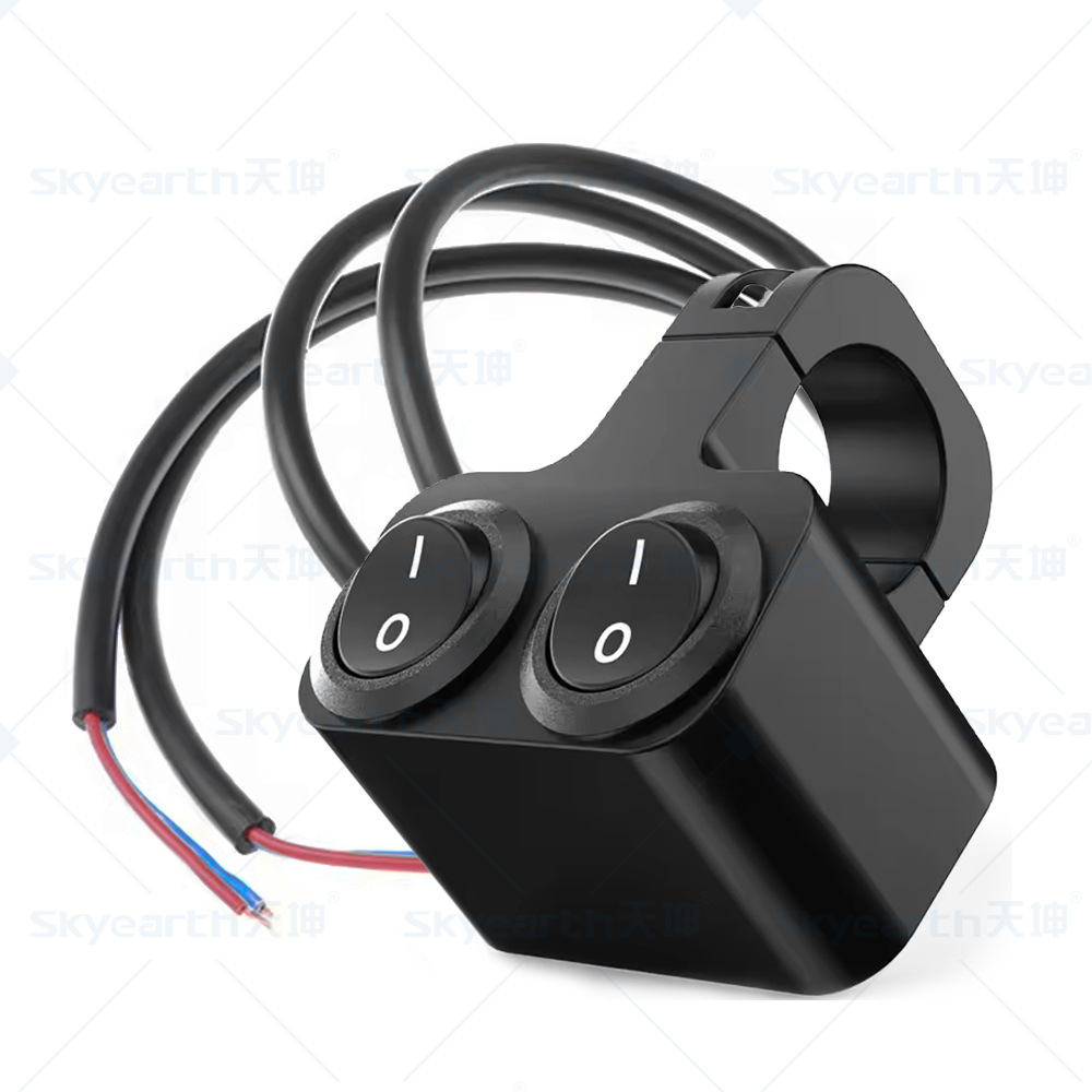 Venta caliente transfronteriza, coche eléctrico, interruptor de motocicleta, faro, interruptor de manillar de doble flash, interruptor de dirección modificado de motocicleta eléctrica