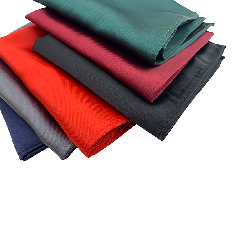 Strong merchants plain polyester pocket square elegant men's suit pocket square satin handkerchief