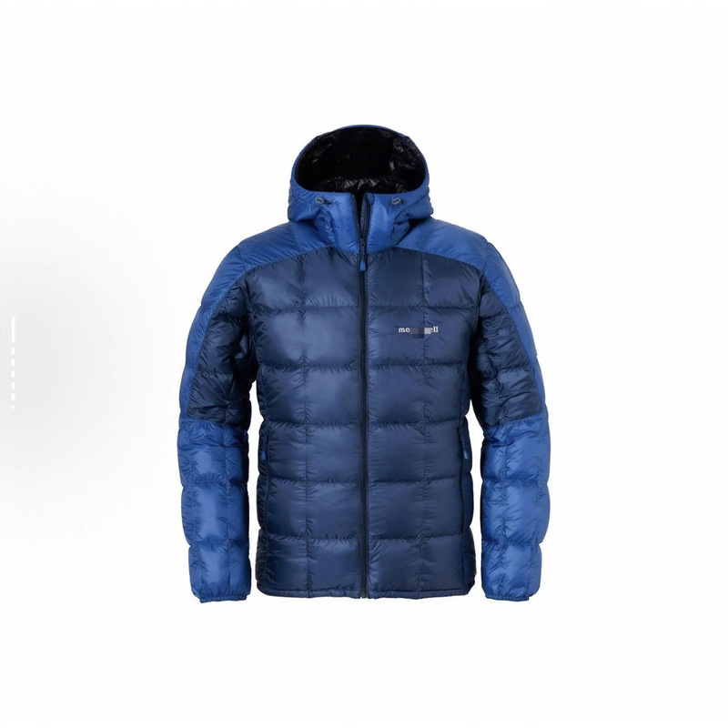 Cross-Border Japanese Montbell Cotton Jacket for Men and Women, Loose Casual Trendy Brand Jacket with Patchwork Hooded Cotton Coat