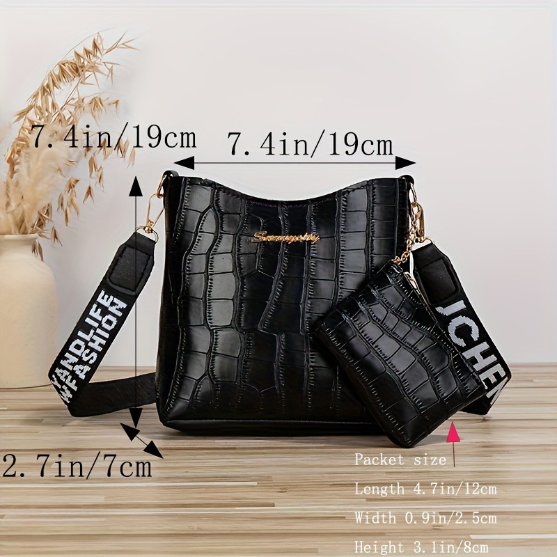 Bolsos transfronterizos nuevos cocodrilo bolsos personales bolsos de cubo bolsos de hombro simple bolsos de comercio exterior bolsos de mujer al por mayor