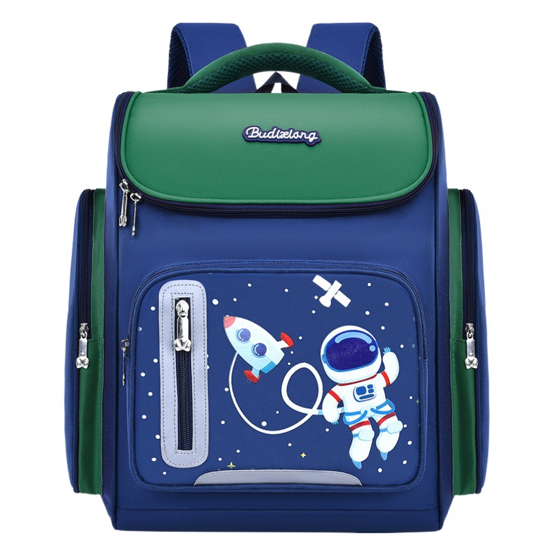 2023 nueva mochila Niños estudiantes de la escuela primaria Grado uno dos tres a seis niños ligero reducción carga mochila protección columna vertebral