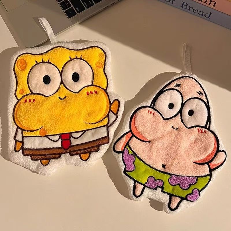 Hand towel absorbent sponge baby cartoon cute hand towel children's hand cloth cartoon cartoon cute