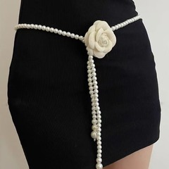 優しい気質のツバキの真珠の腰のチェーンは軽くて豪華で高級感があります。