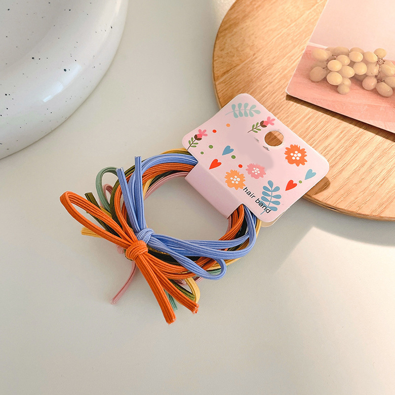 Inswind cabello de la chica cabello anillo de cabello base coreano lindo rojo en línea temperamento simple costilla de goma adornamiento para el cabello