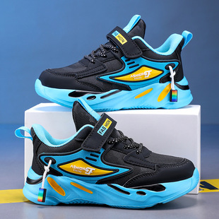 Boys' Shoes 2024 Spring and Autumn Children's Breathable Mesh Shoes Ultra Light sneaker Mesh Shoes Running Shoes