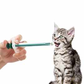 宠物喂药器双头可换辅助驱虫药片药剂推筒式针管猫狗喂奶器防呛